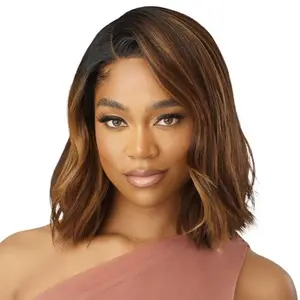 Outre Adelina Melted Hairline Glueless Synthetic Lace Front Wig with Natural Looking Ombre Color Transition