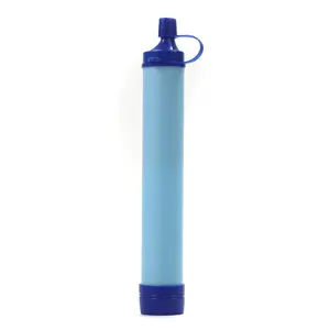 Camping Emergency Water Straw Outdoor Survival Filter Portable Direct Drinking for Hiking Trekking Travel Sports Military Use 0.001mm Effective Filtration