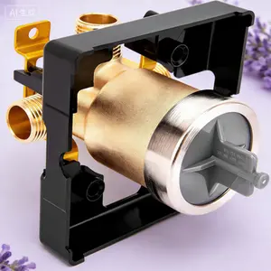 Universal Shower Valve Body Replacement for MultiChoice Bathtub and Shower, Fits Single or Dual Function Showers, Brass Construction, Compatible with Tub Faucet Trim Kits, R10000 UNBXHF Model