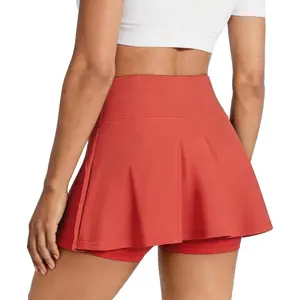 Sports & OutdoorsWomen Tennis Workout Skorts High Waisted Athletic Skirts with Inner Shorts Pockets, Lightweight Golf Running Skirt