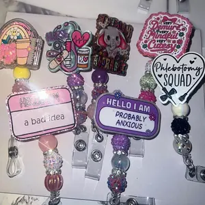 Badge Reels beaded live claims