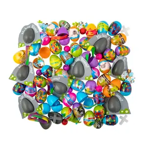Colorful Religious Toy-Filled Plastic Easter Eggs - 504 Pc.