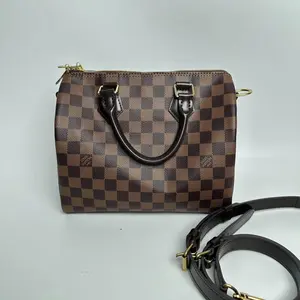 Pre-owned Louis Vuitton canvas Tote Bags Speedy25 Damier Ebene 【BF 12Z】RE