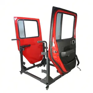 Door Hanger Storage Rack Bracket Holder Compatible With 1987-2023  Gladiator JT &  JK JL TJ YJ JKU JLU Removable Stand Cart Sliding 2/4 Door Universal Car Accessories Universal Automotive Accessories