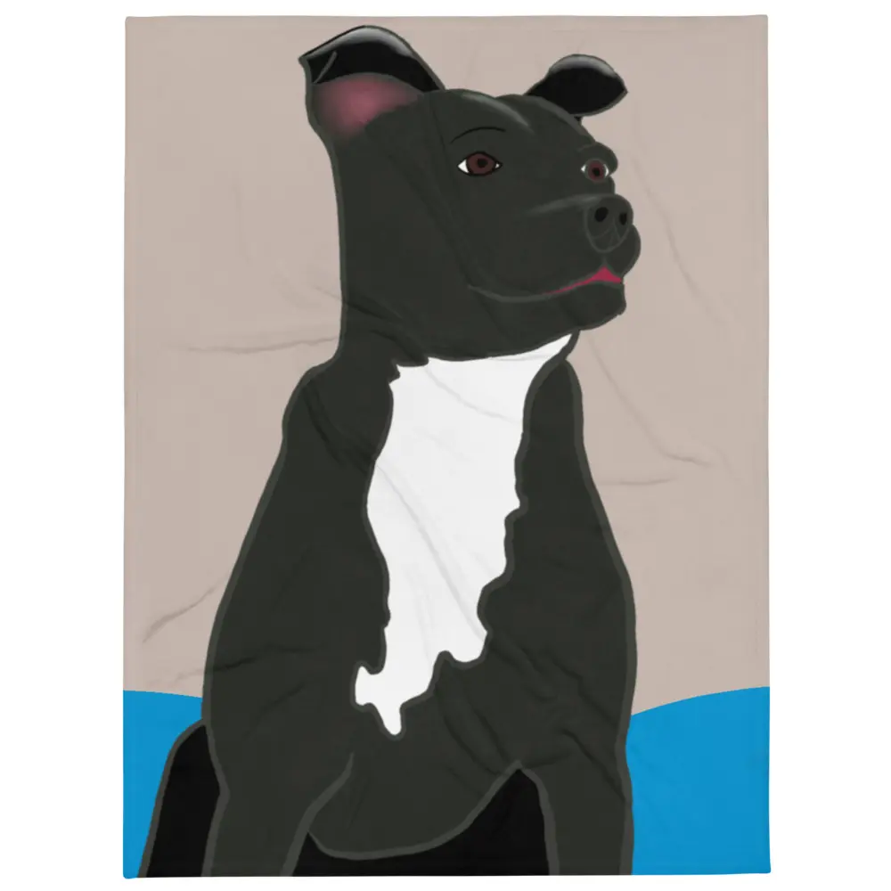 Victor Dog Throw Blanket