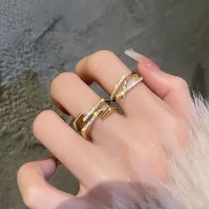 Adjustable Ring Ring Exquisite Simple Temperament Combination Light Luxury Fashion