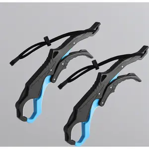 10.5" Fishing Lip Grip Tool - Lightweight Nylon/Fiberglass Construction with Lanyard & Non-Slip Handle. Secure Fish Handling for Safe Catch & Release in Fresh or Saltwater