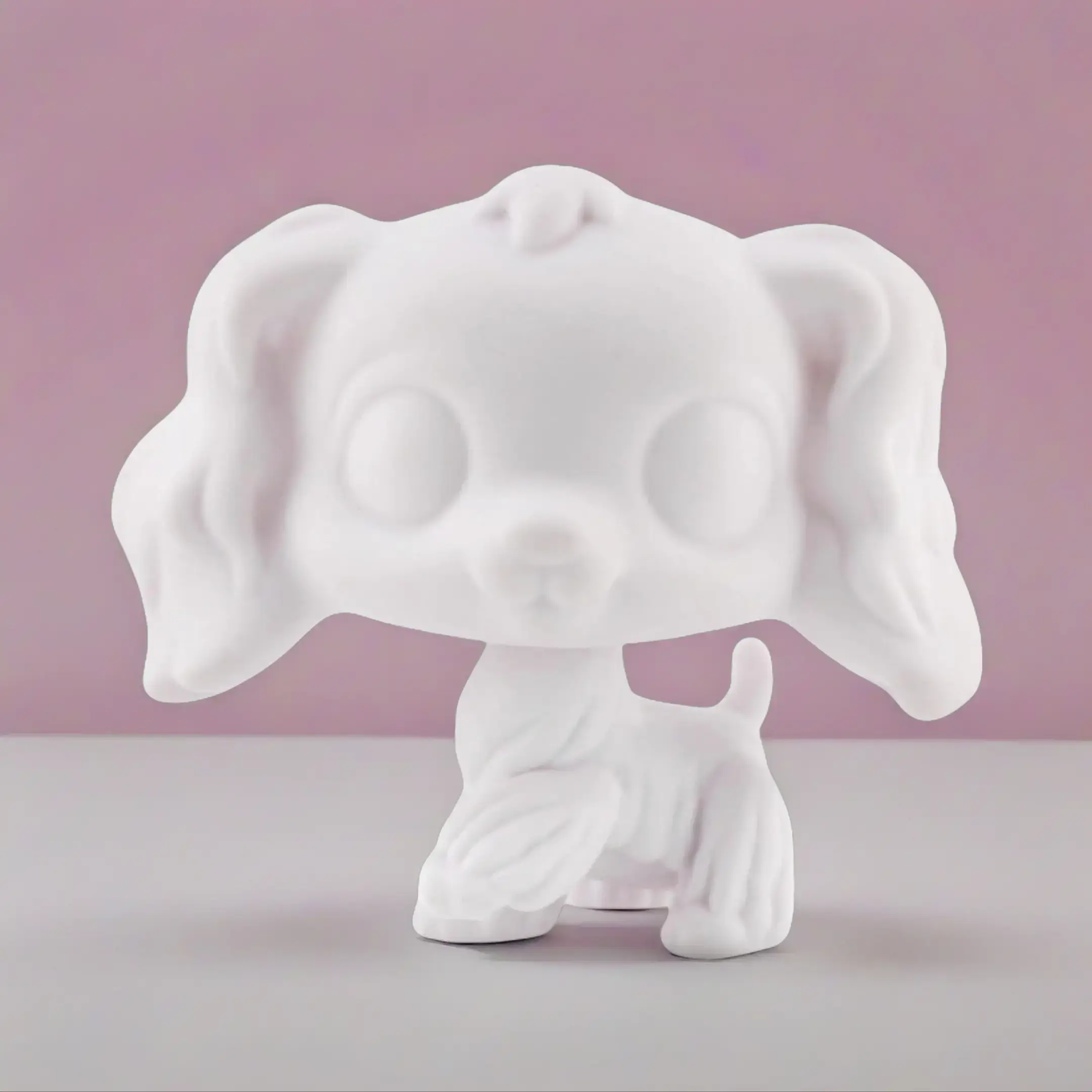 1 Pc Custom White Blank Base Action Figures Set - 027 Cocker Spaniel Dog Animal #748#1209#716#156#575#1716#1693, DIY Mini Pet Toy Accessory for Doll Making Supplies