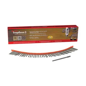 Fastenmaster 5958145 TrapEase3 No.20 x 2.5 in. Torx TTAP Star Head Dark Brown Carbon Steel Deck Screws - 1000 Per Box