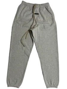 2024 Light Heather Gray Cuffed Sweatpants - Soft Tapered Leg Trousers, Athletic Urban Streetwear for All Season Unisex Daily Wear