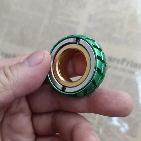 Magnetic Metal Fidget Toy, Ring Slider Fidget Toy, Relieve Adult Stress, Stress Relief Fidget, Stress Relief Fidgeting, Leisure Tactile Coin, EDC Fidget Toy for Adults & Teens
