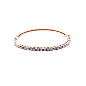 Rose Gold & Diamond Cuff Bracelet
