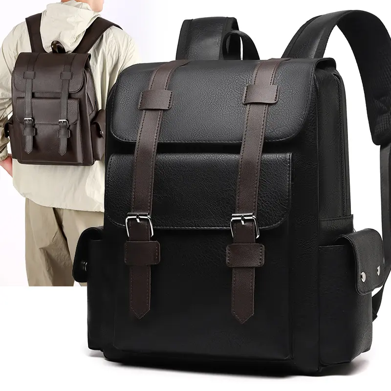 big leather backpack - TikTok Shop