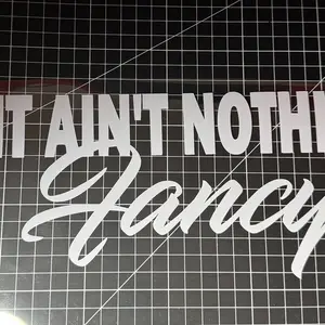 It ain’t nothing fancy decal for cars, trucks, and other weatherproof vinyl 10x5 Vehicle Exterior Decoration