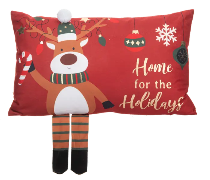 Reindeer Dangle Leg Pillow
