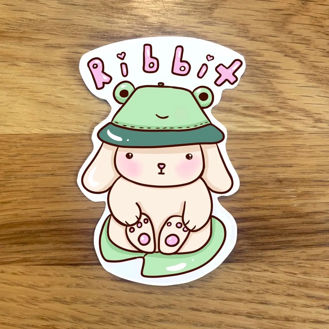 Bucket Hat Bunny Sticker