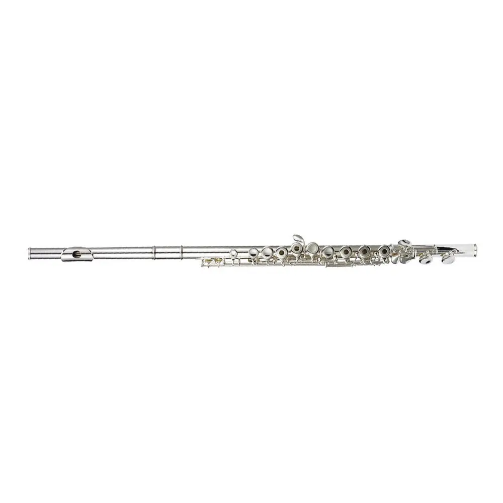 Antigua Vosi Silver-Plated Open Hole Flute for Students & First-Time Flute Players, Stainless Steel Components, Low C Footjoint, Double Bladder Pads - Ideal for Music Learning Wind Instrument