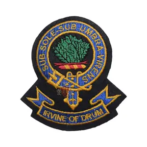 Irvine Of Drum Sub Sole Sub Umbra Virens Clan Badge