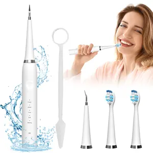 Teeth Plaque Tartar Remover Kit, Dental Calculus Remover with 5 Adjustable Modes, IPX7 Waterproof Rechargeable Electric Teeth Cleaner for Home Oral Care