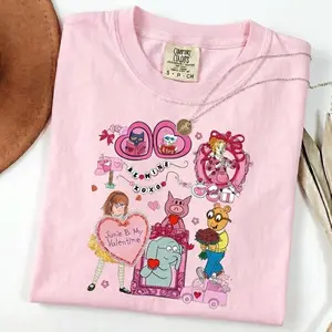 Comfort Colors Coquette Bow Children's Book Valentine Shirt, Teacher Library Book Club Kindergarten School, Teacher Shirt, Valentine Day Shirt