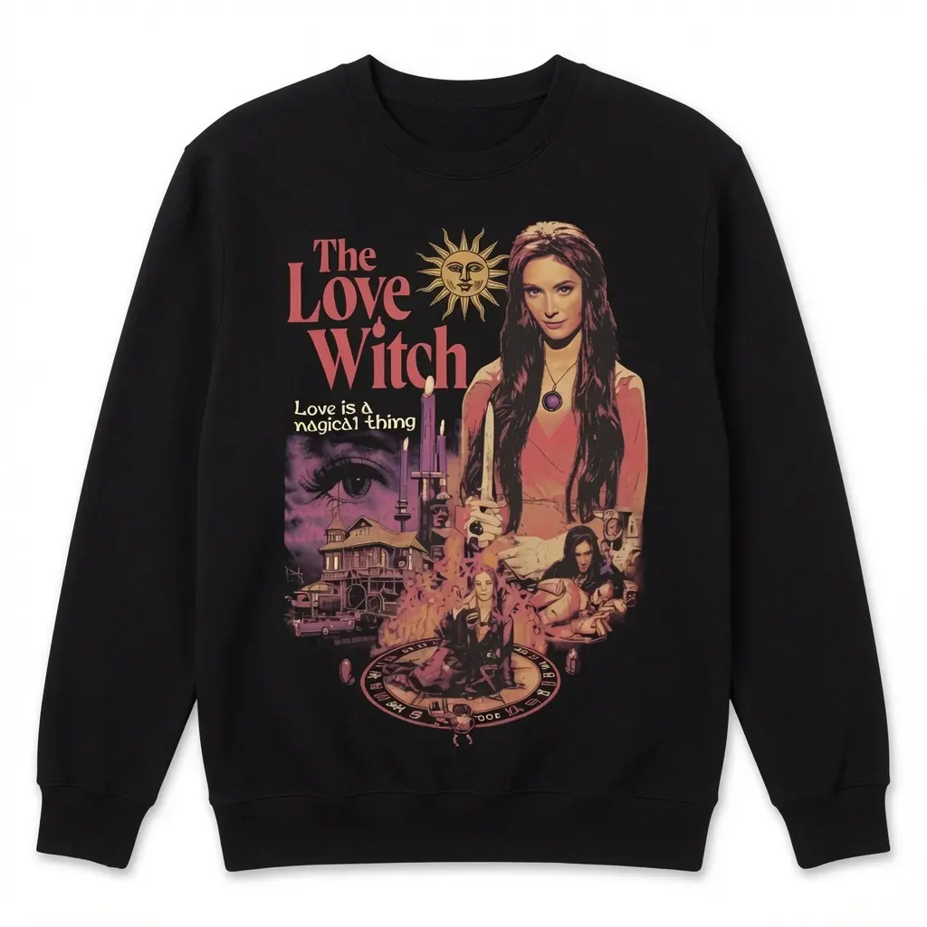 The Love Witch Retro Vintage Unisex Classic T-Shirt, Sweatshirt, Hoodie, Halloween Spooky Season Sweatshirt, All Size All Color For Men And Women1