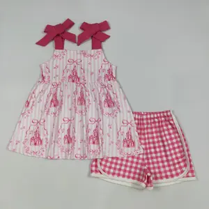 Summer Pink Bow Girls Set