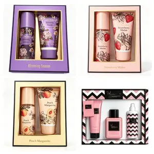 4Pcs Body Mist & Lotion Set, Silky Moisturizing Fragrance Set, Luxury Self-Care Combo for Women & Girls