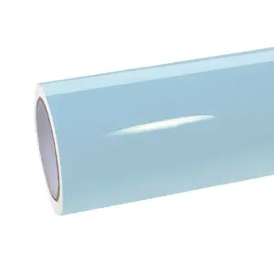 Ravoony Plus Glossy Finish Crystal Glacier Blue Car Wrap, Automotive Exterior Accessory Car Sticker