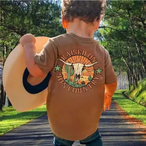 Youth & Adult Boys Raised on 90s Country Kids Tee, Youth Boys Shirt, Short Sleeve T-Shirt, Vintage Country Graphic Tee, Retro Music Shirt, Southern Kid Outfit, Country Boy Gift, Mom Dad Gift