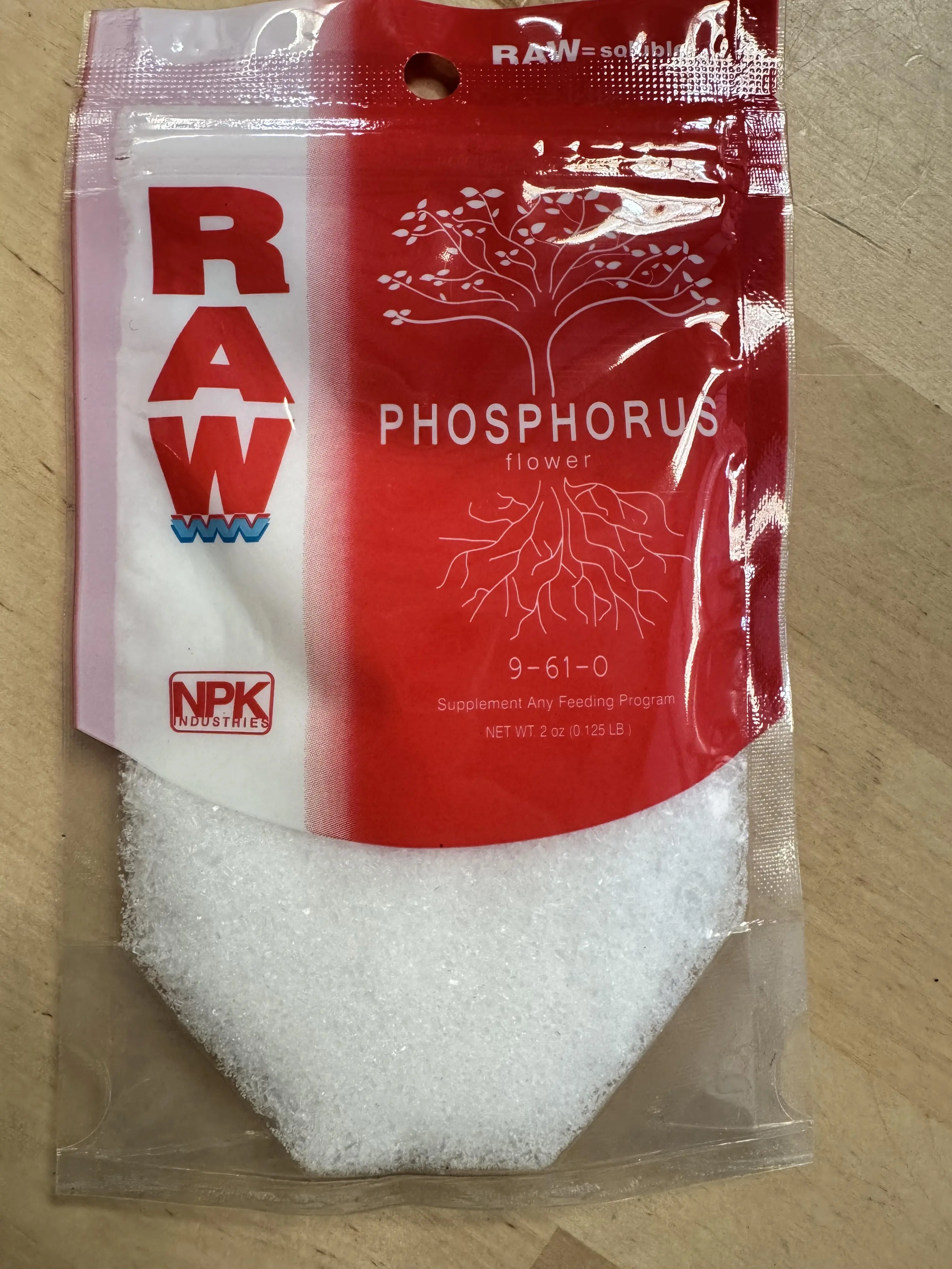 NPK RAW Phosphorus (9-61-0) – 2 oz | Highly Concentrated Bloom Booster for Hydroponics & Soil