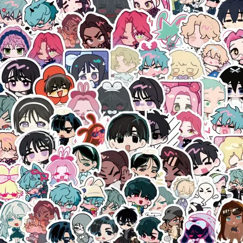 100 pieces of special-shaped stage stickers - "alienstage" - cute cartoon-style simple illustrations for stage use Anime Sticker Aesthetic Stickers Cool Stickers