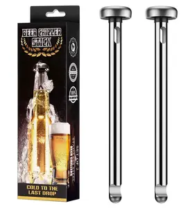 Enjoy perfectly cold beer with Stainless Steel Beer Chiller Sticks—simply insert and keep your bottled drinks cold without dilution.