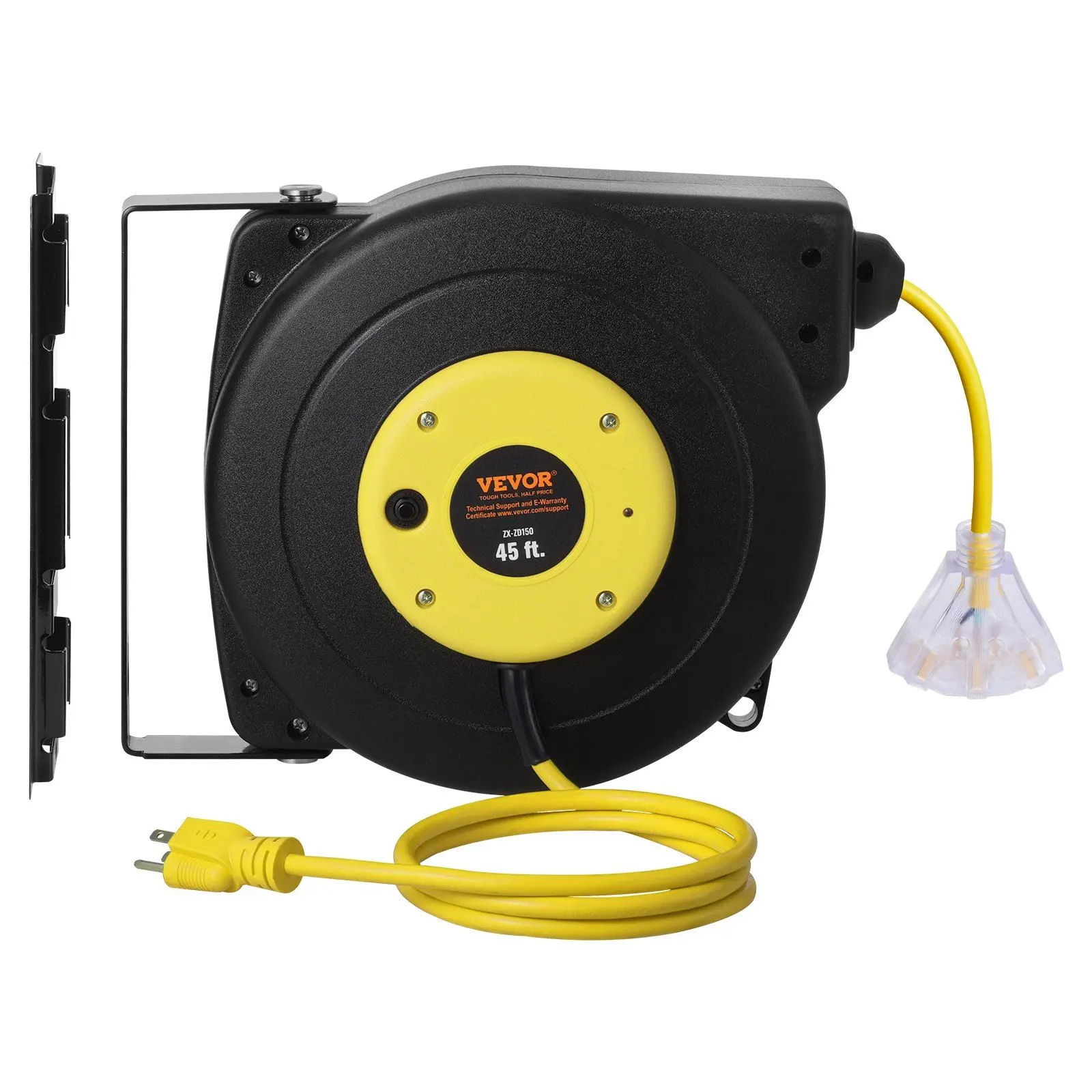 Spring new arrivals Retractable Extension Cord Reel Power Cord Reel ...
