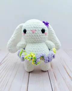 Handmade Crochet Bunny in Tutu