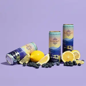 Kavaly Original Blueberry Lemon Kava-Infused Sparkling Beverage