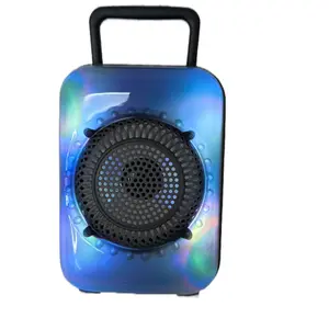 Mini bocina flame light big HD sound recharge batteries  micro function fm radio wireless technology usb  Audio Speakers