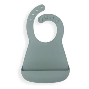 Yeah Baby Goods Silicone Bib - Faded Jade