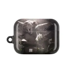 Junior H "Sad Boyz 4 Life II" Aesthetic AirPods Case | Weeping Angel Statue & Roman Numeral | Glossy Scratch Resistant Cover for AirPods 1/2/3/4 & Pro