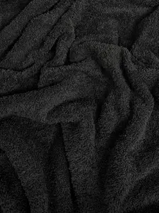Black Terry Cloth Knit