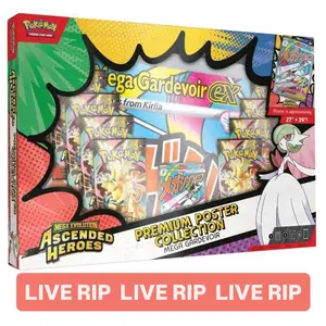 Pokémon TCG: Mega Evolution—Ascended Heroes Premium Poster Collection (Mega Gardevoir) (LIVE RIP)
