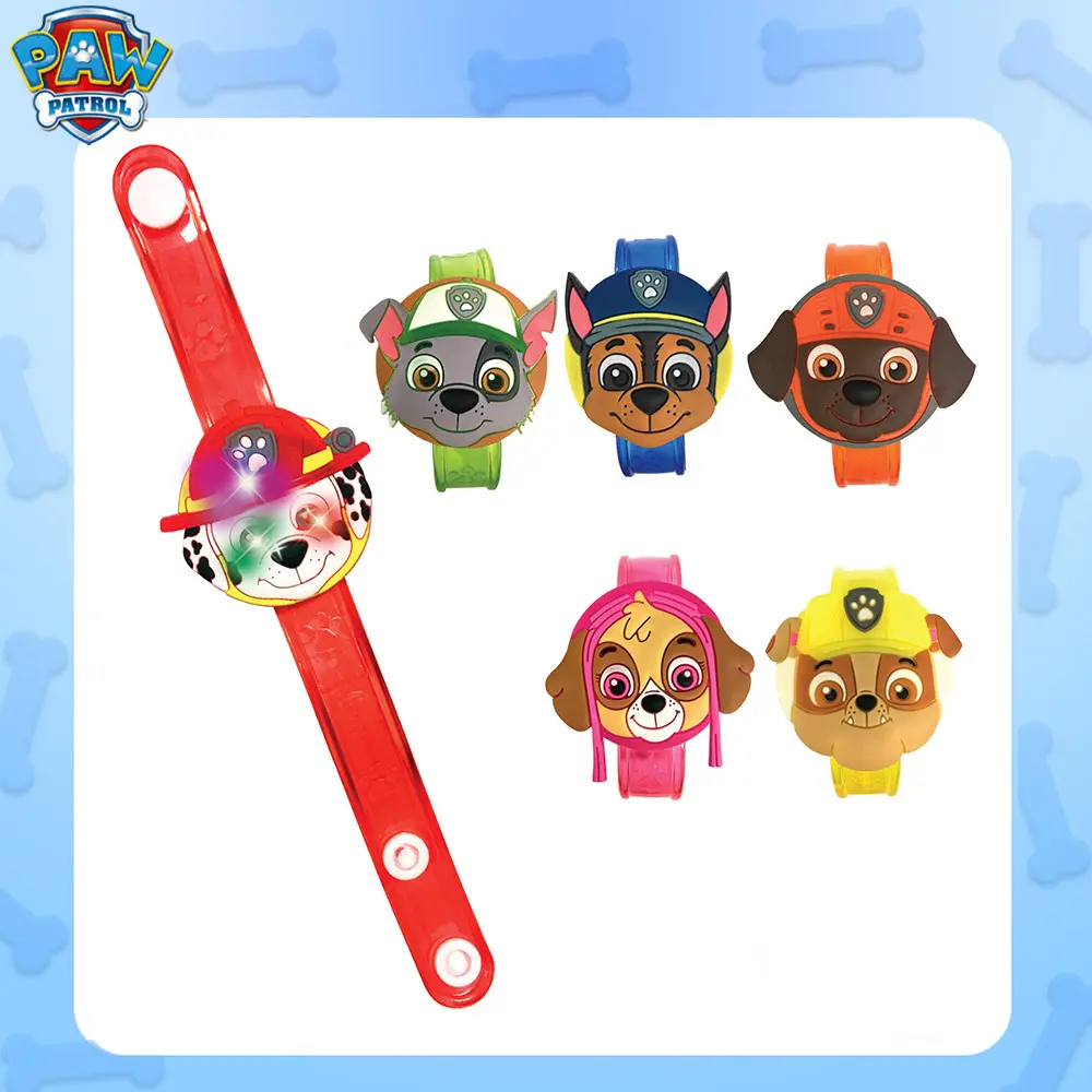 Paw Patrol Official Glow Wristband, 3 Light Modes, Perfect for Parties, Outdoors, Holidays, Ideal Collectible Gift for Kids & Fans, Party Gift, Goodie Bag Filler, Party Bag Fillers, Kid Gifts