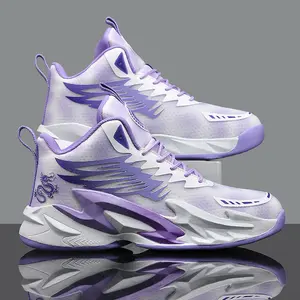 Basketball Shoes for Men & Teens - Cement Court Mesh Running Shoes for Students & Kids - Comfortable & Durable Design