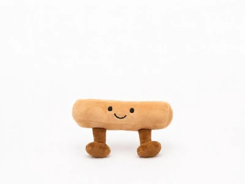 Plush Balance Beam with Keychain Attachment Soft Cover Bag Tag for Gymnasts Versatile Party Favor