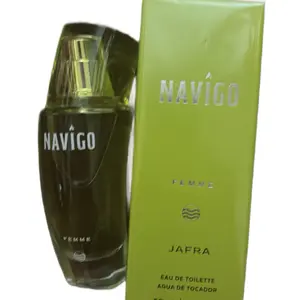 Jafra NAVIGO Femme 1.7 fl oz eau de toilette women’s glass bottle and New box