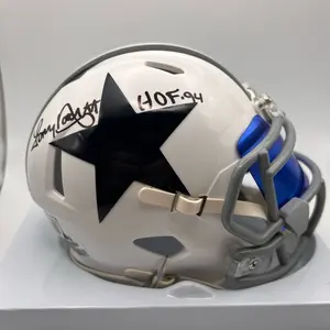 Tony Dorsett - HOF 94 inscription- Cowboys Mini Helmet w Beckett COA
