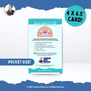 Neuro Critical Care Pocket Card Neuro Critical Care Pocket Card