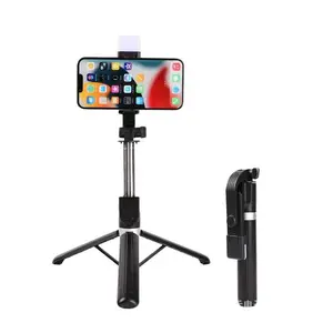 Portable Bluetooth Selfie Stick - Compact Cellphone/Smartphone Accessory, Extendable Tripod Stand, Desktop Holder for Live Streaming & Recording
