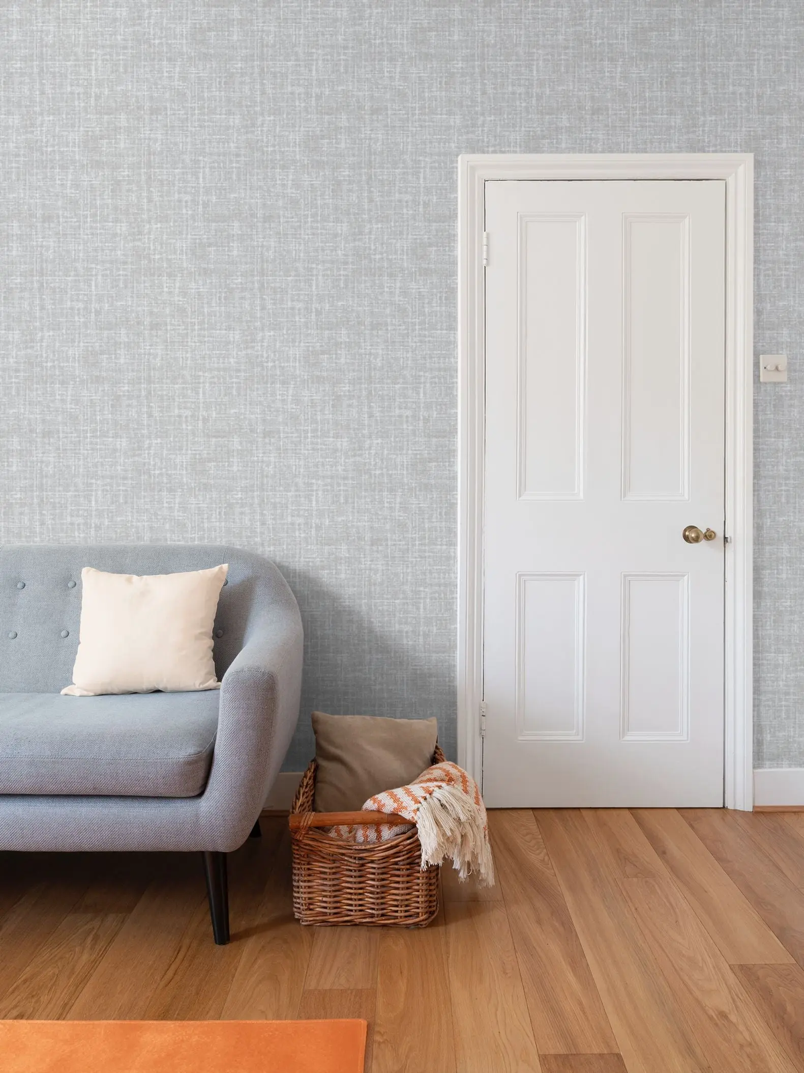 Weathered Weave Textured Wallpaper