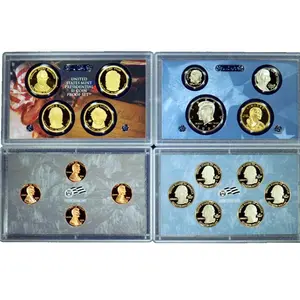 2009-S US Mint Proof Set | 18 Coins | Lincoln Cents Centennial set & State Quarters. Original Government Packaging