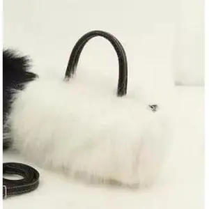 Winter cute imitation fur one shoulder messenger bag